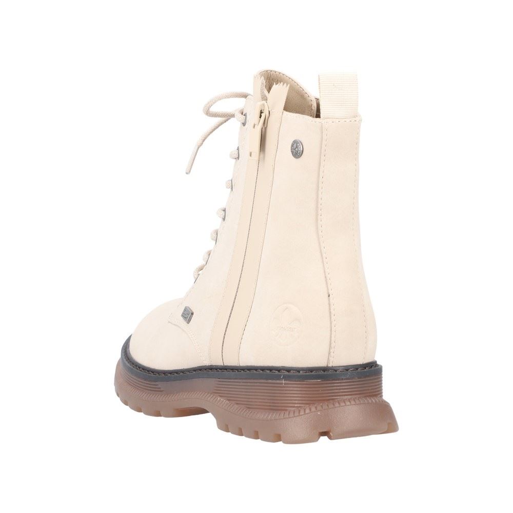 Rieker Antistress Damen Schnürboot Schnürstiefelette TEX- Membran beige S22 92821-62 