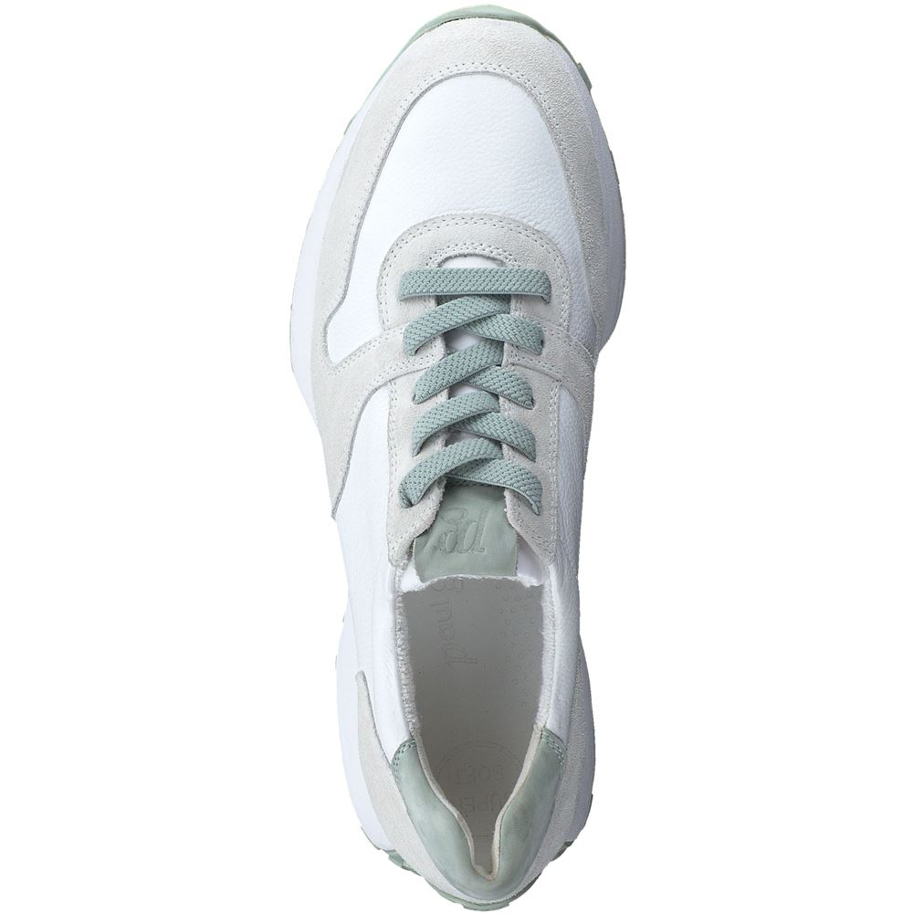 Paul Green Sneaker Super Soft weiß/grün S13 5238-013 5 | ice/white/peper | 