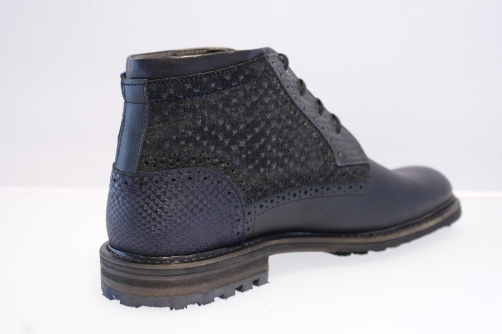 Floris van Bommel Schnürschuh 10978 8 | 03 black snake | 