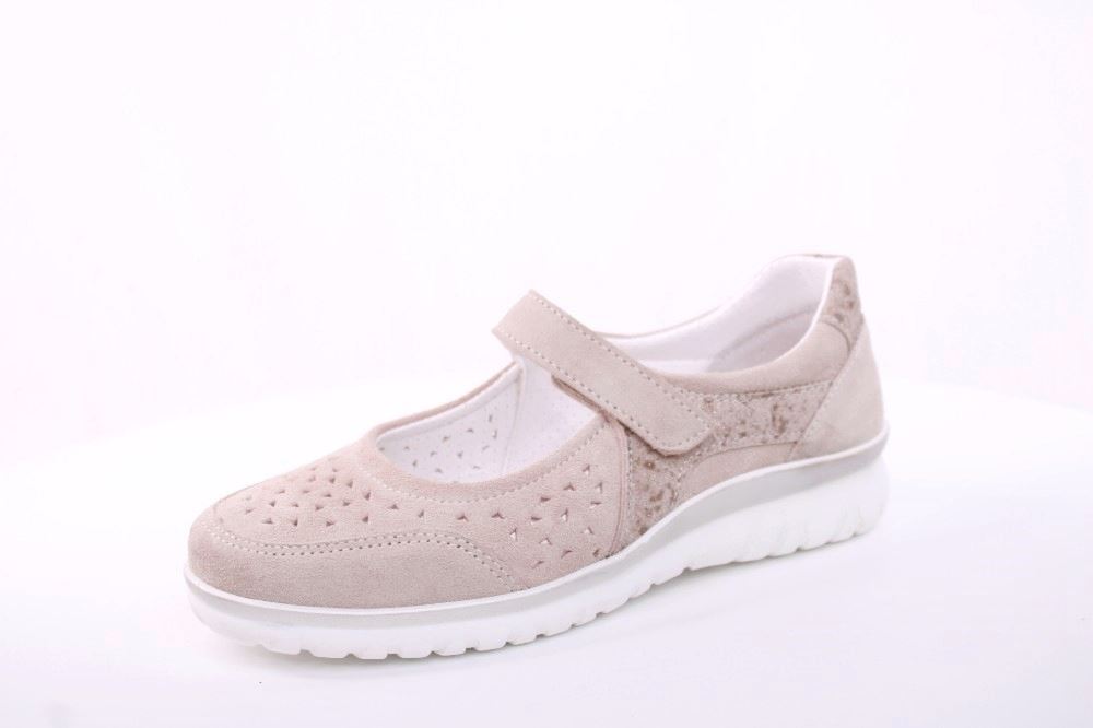 Aco Riemchenschuh DAHLIE 03  Slipper Ballerina Riemen beige S12  1125/10183 40 | 1050/2370 cream | 