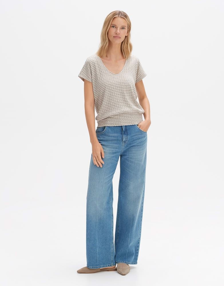 OPUS Shirt Simurali Ringel mit Struktur 1/2 Arm S13 10194811542206 