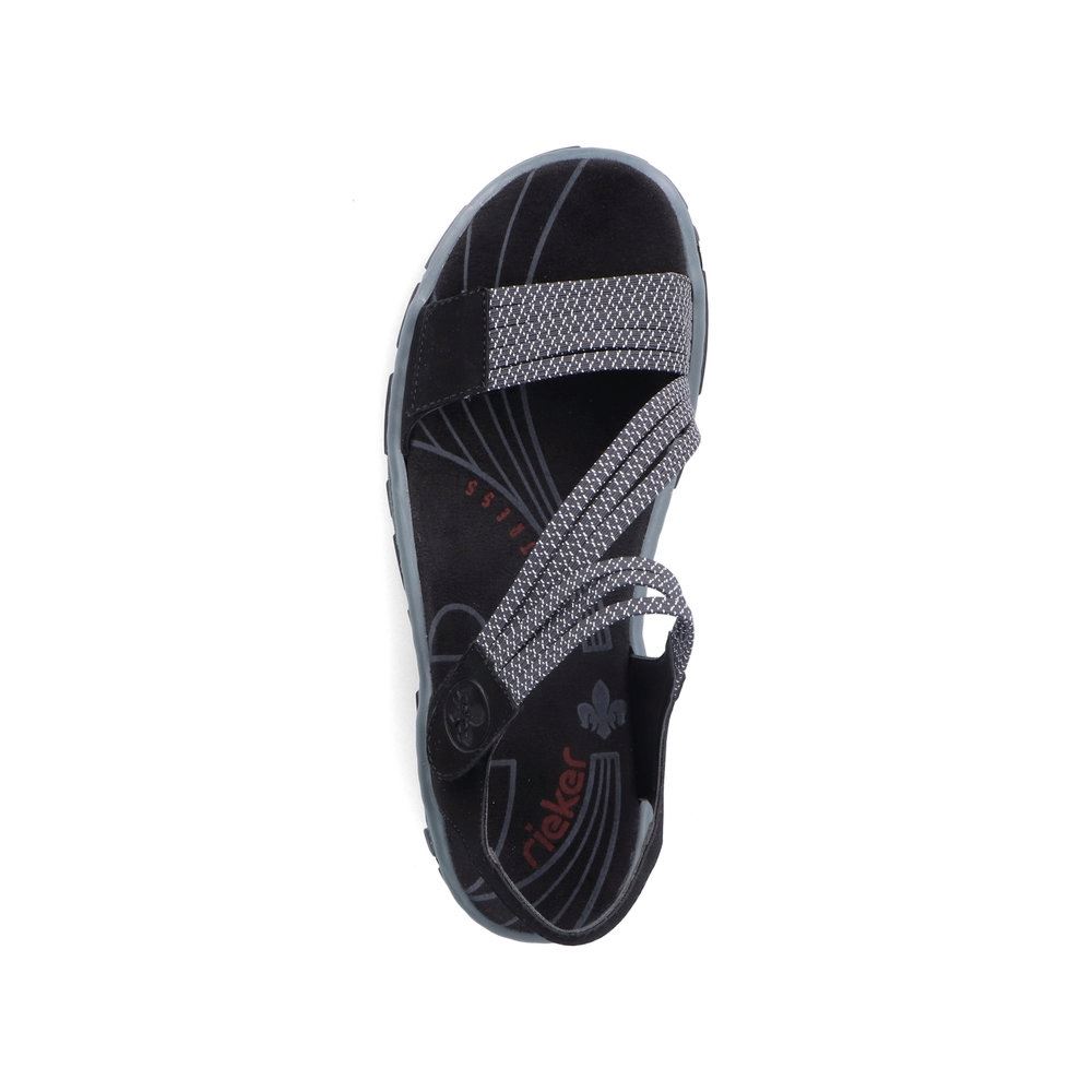 Rieker Damen Trekkingsandalen graphitschwarz S13 68871-00 