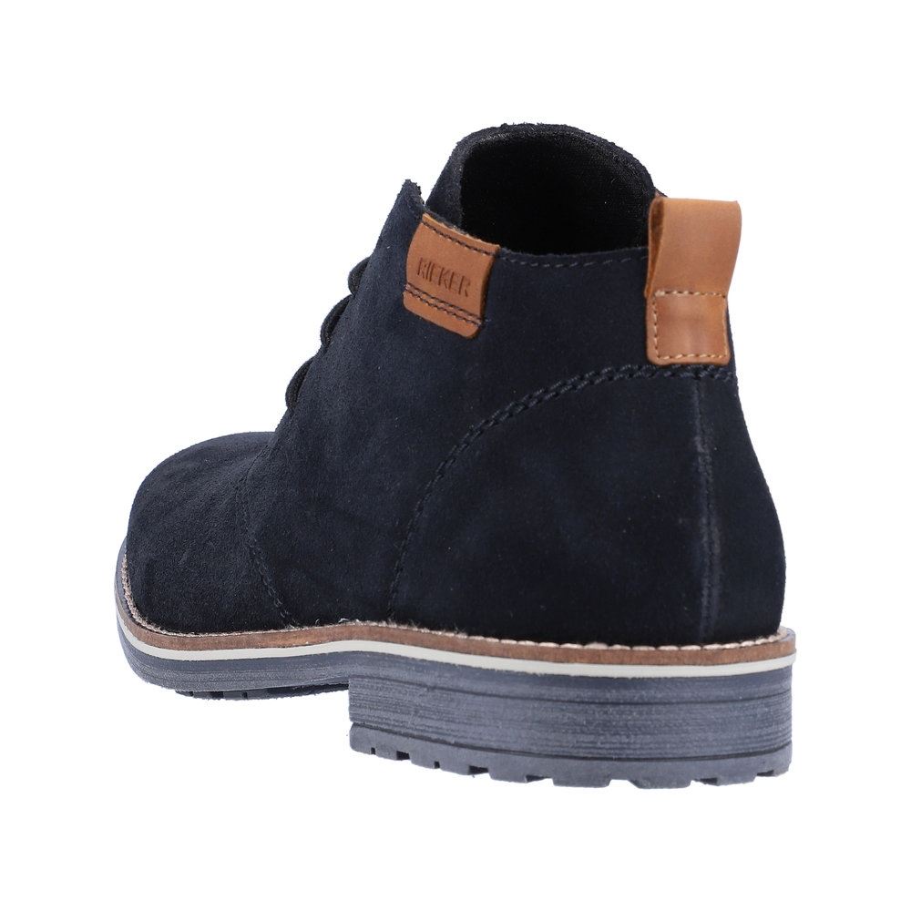 Rieker Antistress Herren Schnürschuh Rauleder blau S23 33206-14 