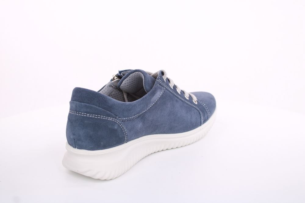 Imac Damen Schnürschuh Leder Wechselfußbett blau S13 355820 