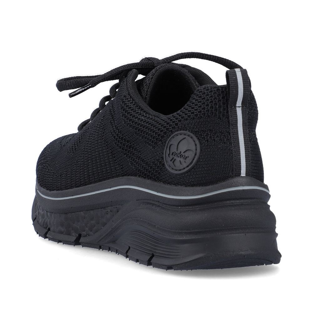 Rieker Antistress Damen Schnürschuh Sneaker Plateausohle Wechselfußbett schwarz S13 48022-00 
