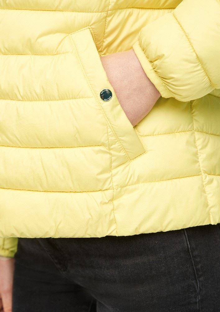 s.Oliver Jacke mit Steppung Stehkragen Knopfleiste gelb S21 2063722 