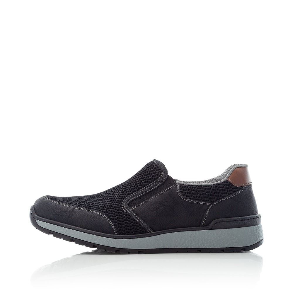 Rieker Slipper Gummizug Antistress schwarz  B9072-00 
