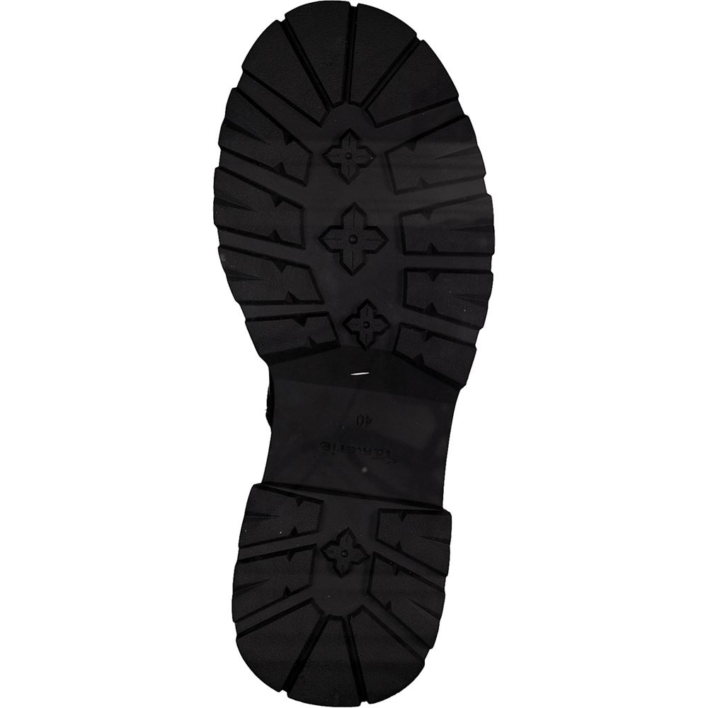 Tamaris Boots Stiefeletten Leder Zierschnallen schwarz S23 1-25320-41 