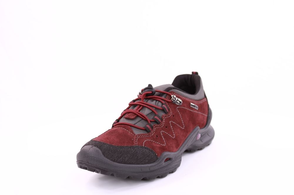 IMAC Damen Trekkingschuh Outdoorschuh  Halbschuh Schnellschnürung TEX- Membran rot S21  808809 36 | bordo | 