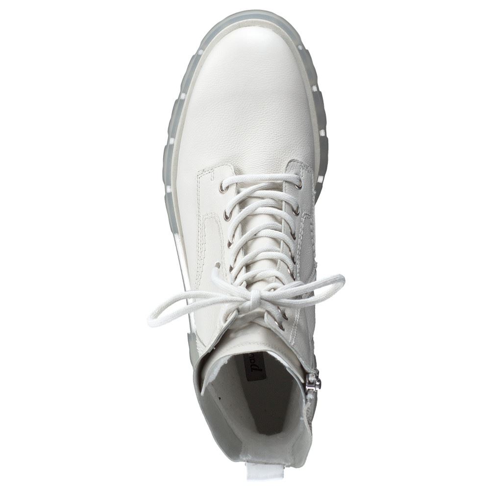 Paul Green Boots Schnürstiefel ivory Leder S22  9001-052 8 | ivory | 