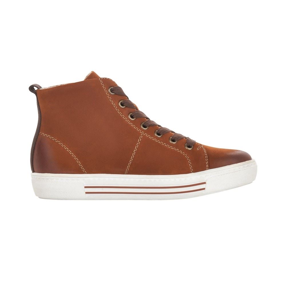 Remonte Sneaker High Top Nubukleder Reißverschluss braun S21 D0972-22 