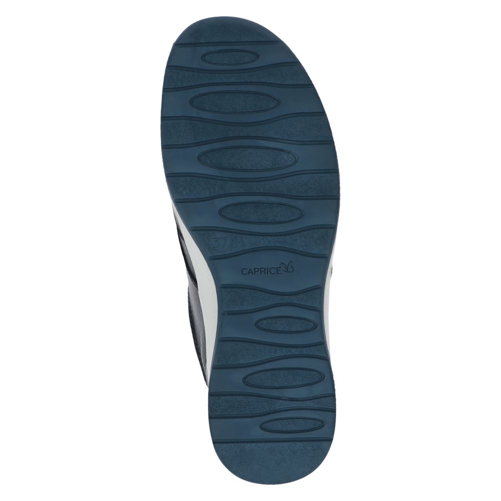 Caprice walking on Air Damen Sneaker Leder Wechselfußbett blau S13  9-9-23751-20 