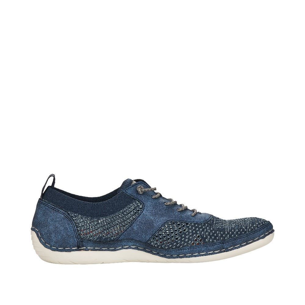 Rieker Herren Schnürschuhe pazifikblau 07551-15 41 | baltik/baltik/g | G