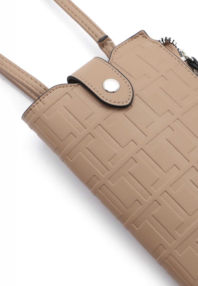 Tamaris Handytasche Juliane Allover-Prägung beige S22 31903,900 