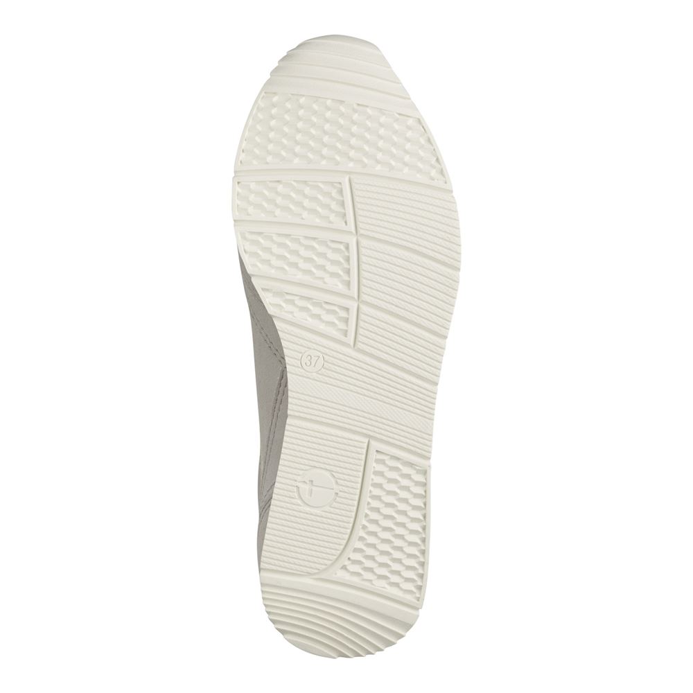 Tamaris Sneaker Schnürhalbschuh Reißverschluss Wechselfußbett grau S13 1-1-23613-20 