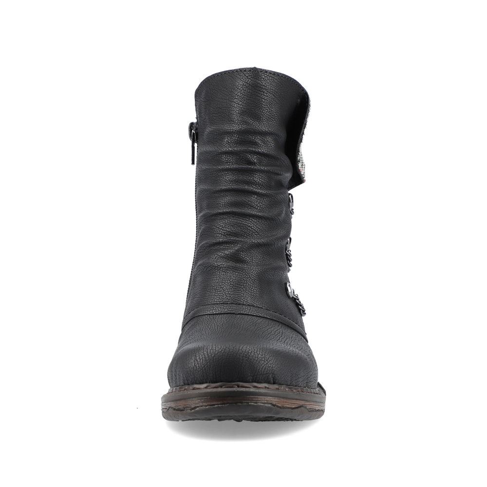 Rieker Antistress Stiefelette schwarz S21  Z9980-00 38 | schwarz/grau/ro | F