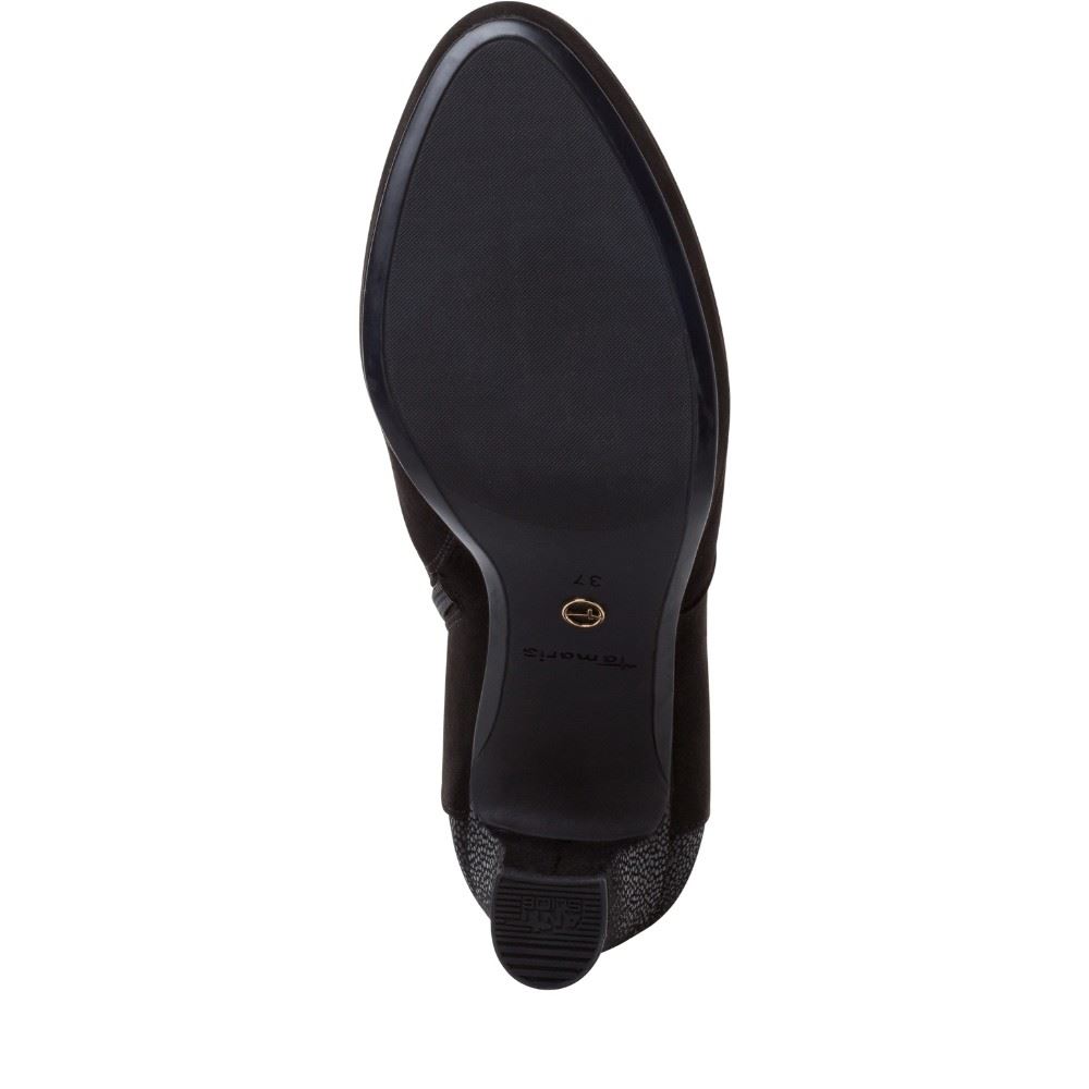 Tamaris elegante StiefeletteTOUCHit Fußbett schwarz S22 1-1-25335-29 