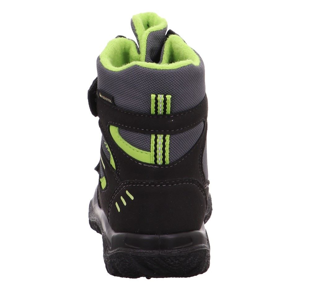 superfit HUSKY SCHWARZ/GRÜN Winterstiefel warm GORETEX wasserdicht 0-809080-0300 26 | schwarz | 