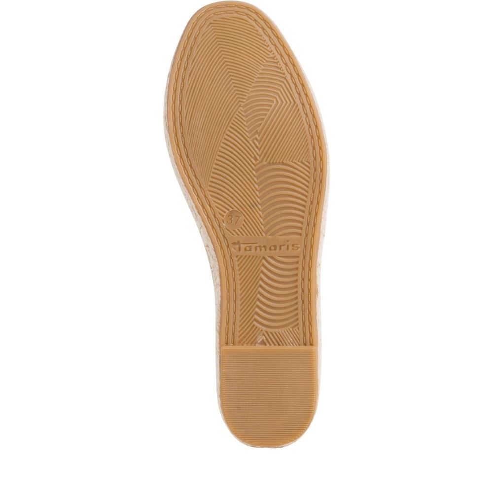 Tamaris Espadrill Slipper blau gestreift 1-1-24605-26 37 | 957 ETHNO STRIP | 