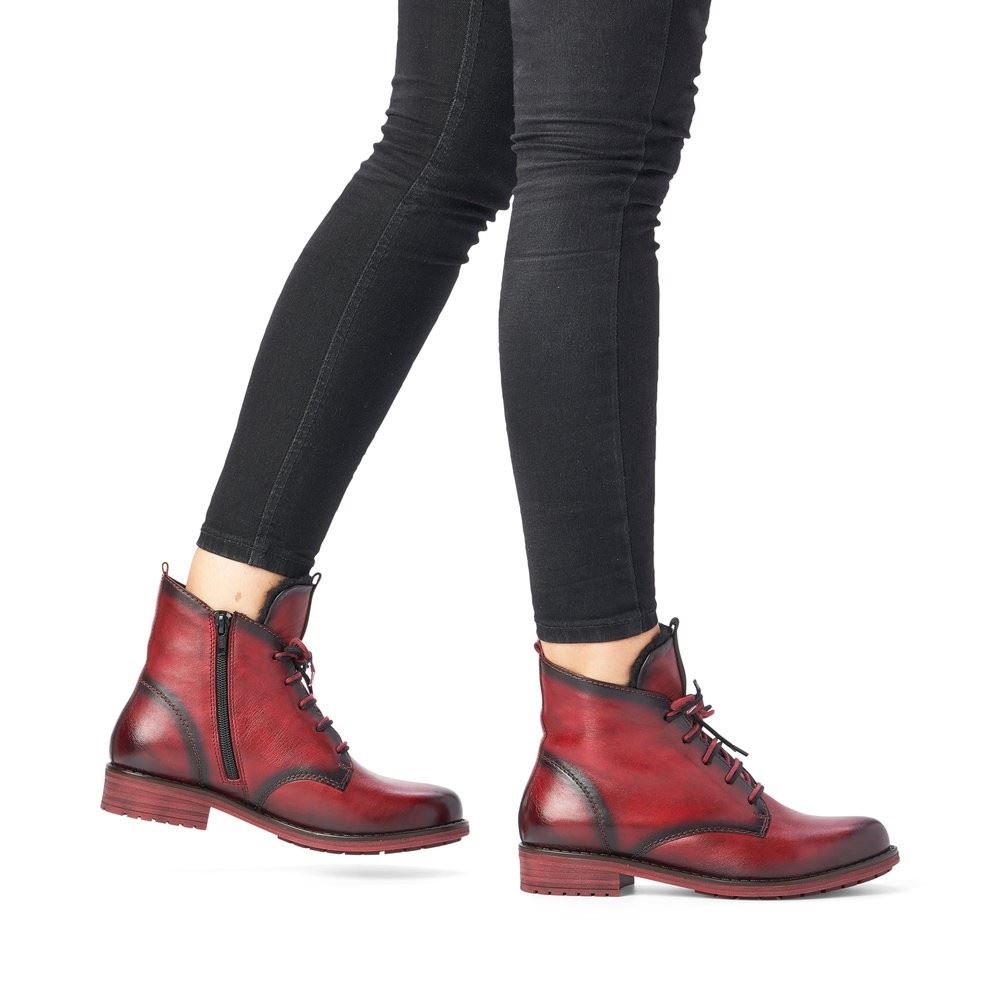 Remonte Stiefelette Weit Lammwolle Reißverschluss R5077 