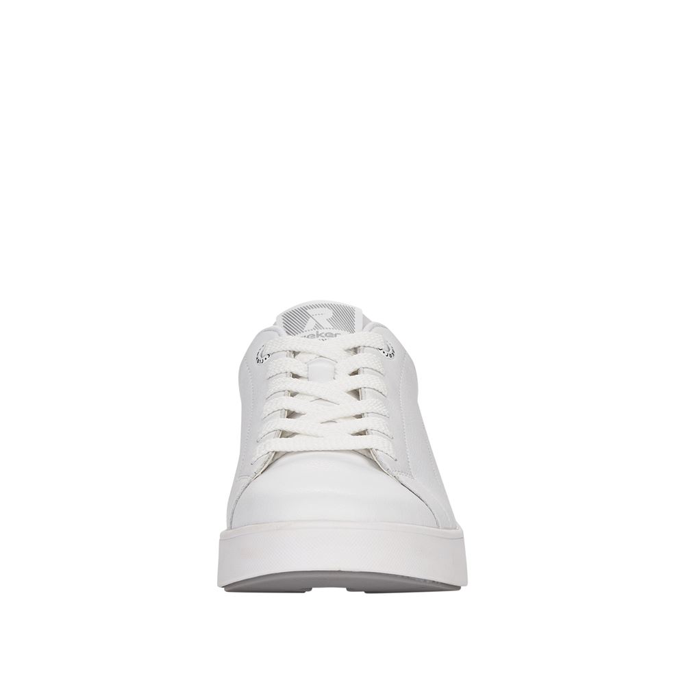 Rieker R- Evolution Sneaker Halbschuh Leder weiß S12 41902-80 36 | weiss/cement/we | F