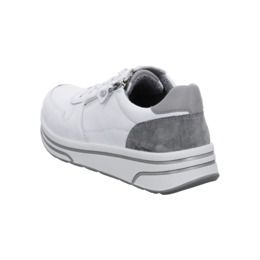 ARA SAPPORO Sneaker Reißverschluss Leder weiß 1232440 
