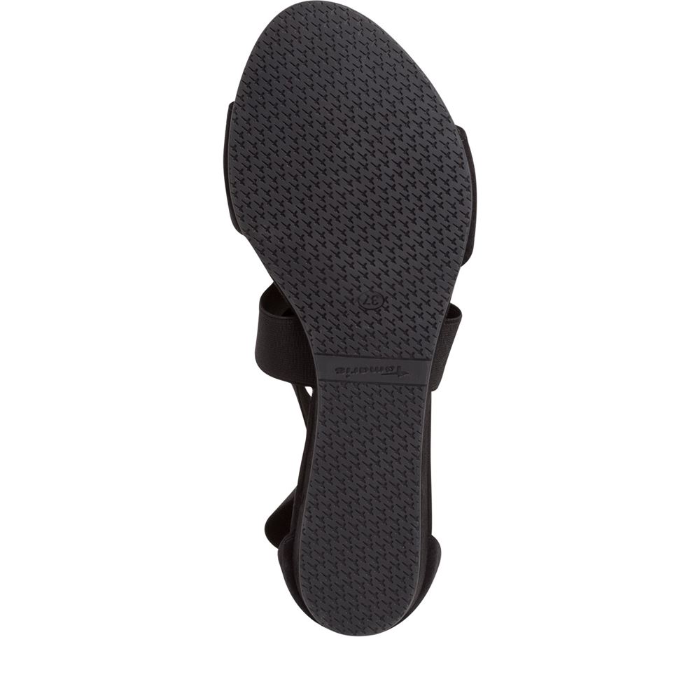 Tamaris Sandale Keilabsatz black S13  1-1-28138-20 