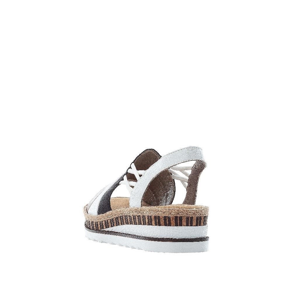Rieker Antistress Damen Sandale Gummizug beige S12  V79S1-65 