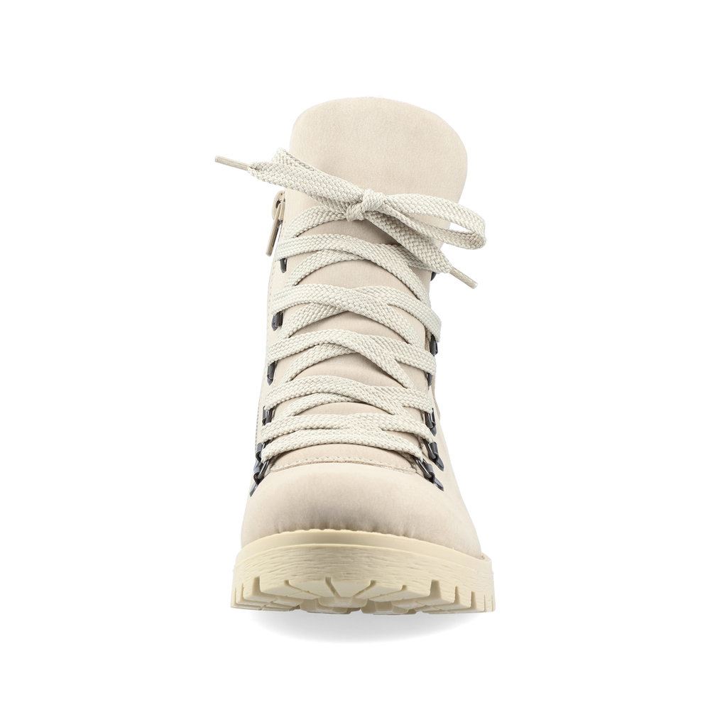 Rieker Antistress Schnürstiefel Schnürboot TEX- Membra beige S21 78535-60 37 | cliff/bianco | F