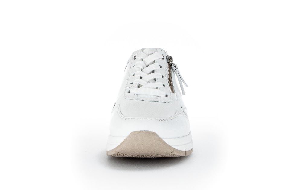 Gabor Sneaker low Leder Comfort- Mehrweite Wechselfußbett weiß S12 86.587.50 7 | weiss | H