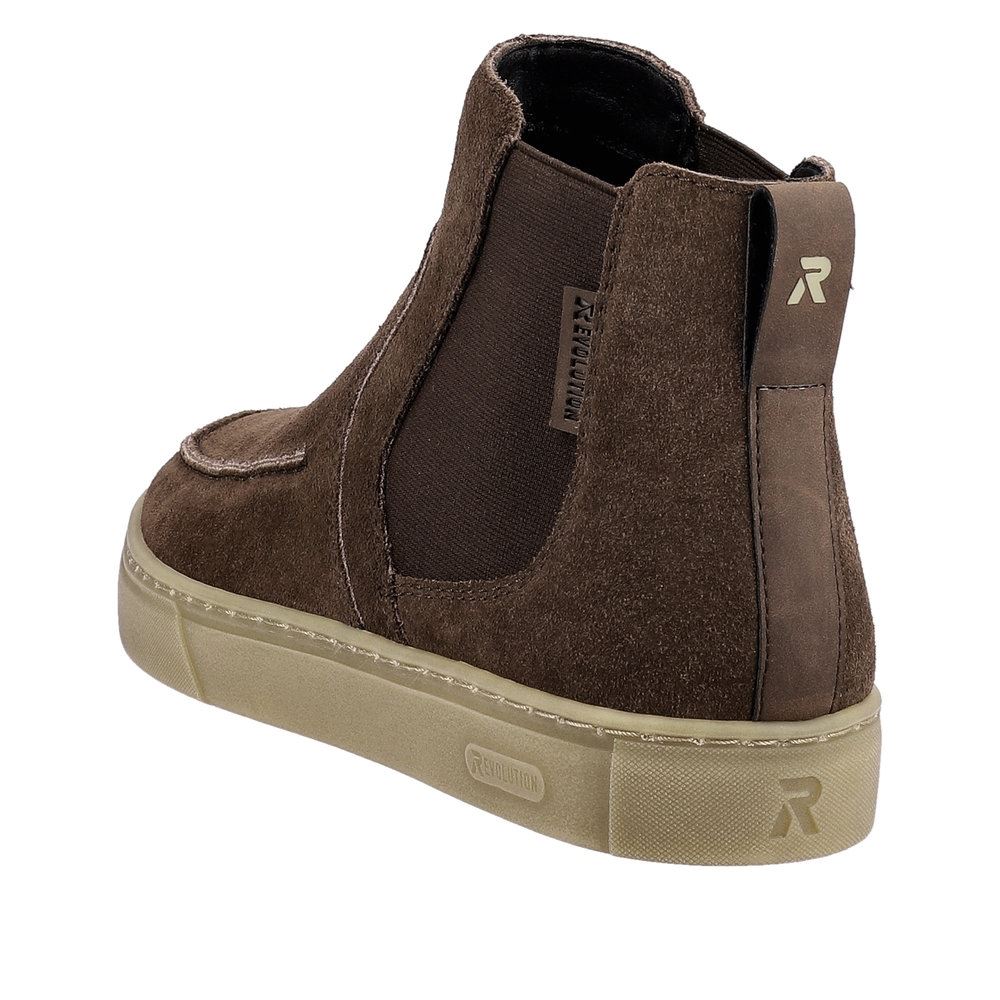 Rieker Evolution Herren Chelsea- Boots Rauleder Wechselfußbett braun S23 U0761-25 