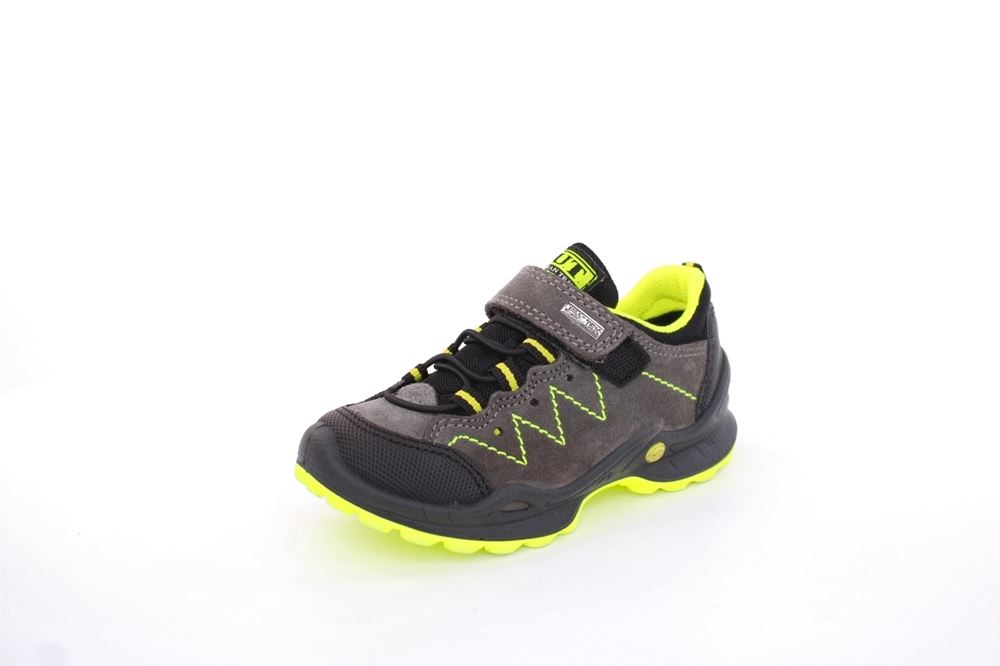 Imac Kinder Outdoor- Sneaker Halbschuh TEX- Membran Klettverschluss grau, grün S13  381918 