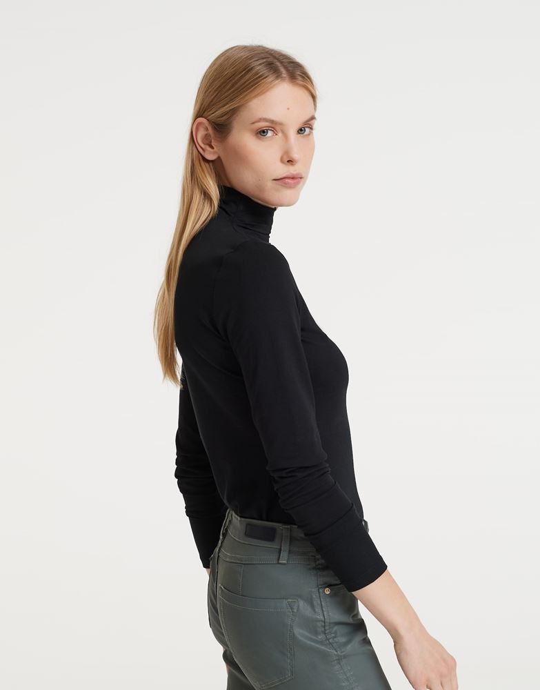 OPUS Langarmshirt Sayar Viskose schwarz S22 248599455100 40 | 900 black | 