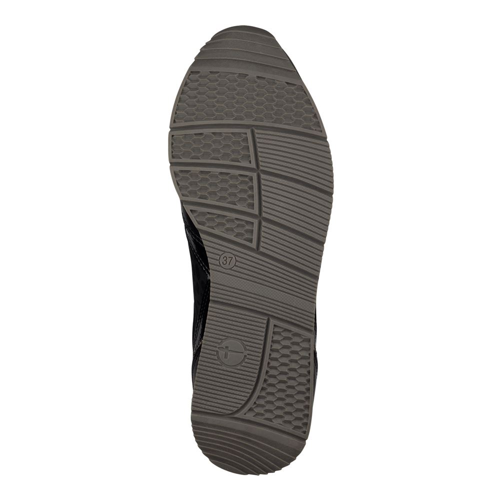 Tamaris Sneaker Schnürschuh Wechselfußbett schwarz S13 1-1-23603-20 36 | 085 BLACK UNI C | 