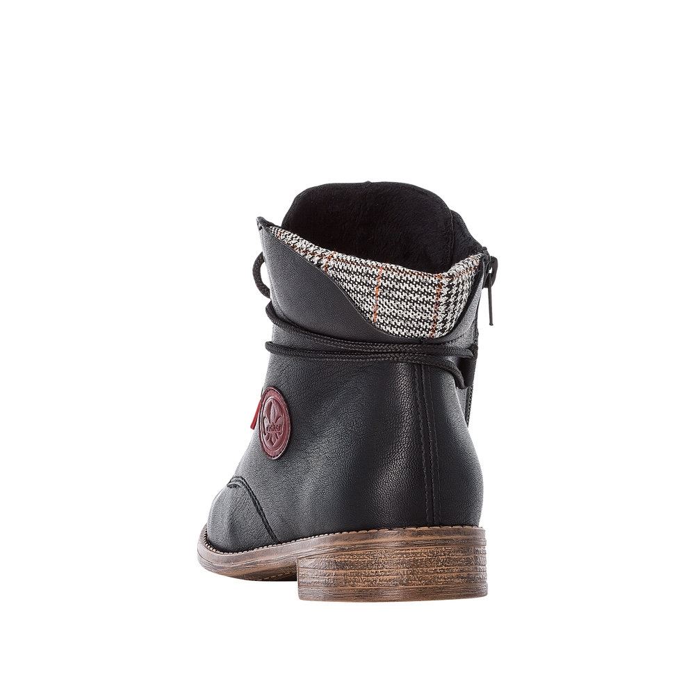 Rieker Antistress Schnürboot Stiefelette schwarz S21  77431-00 