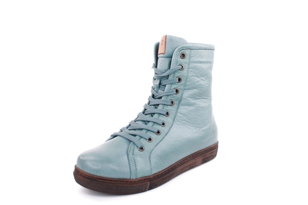 Andrea Conti Damen Schnürboots Schnürstiefelette Leder Warmfutter blau S22 0342856797 