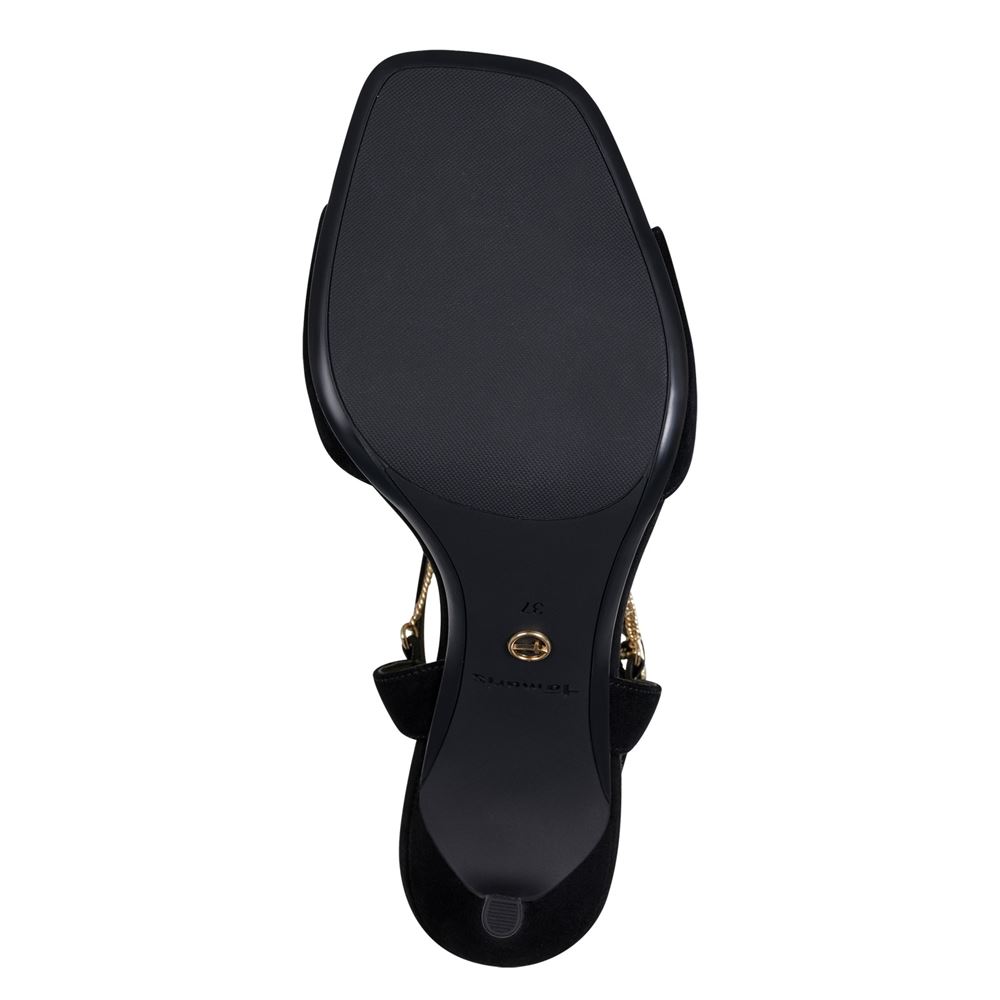 Tamaris Ledersandalette schwarz S13 1-1-28004-20 