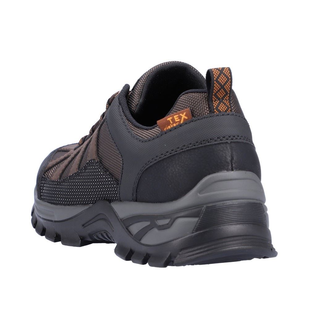 Rieker Antistress Herren Schnürschuh sportlich TEX- Membran braun S22 B6810-25 42 | schwarz/moro/br | G