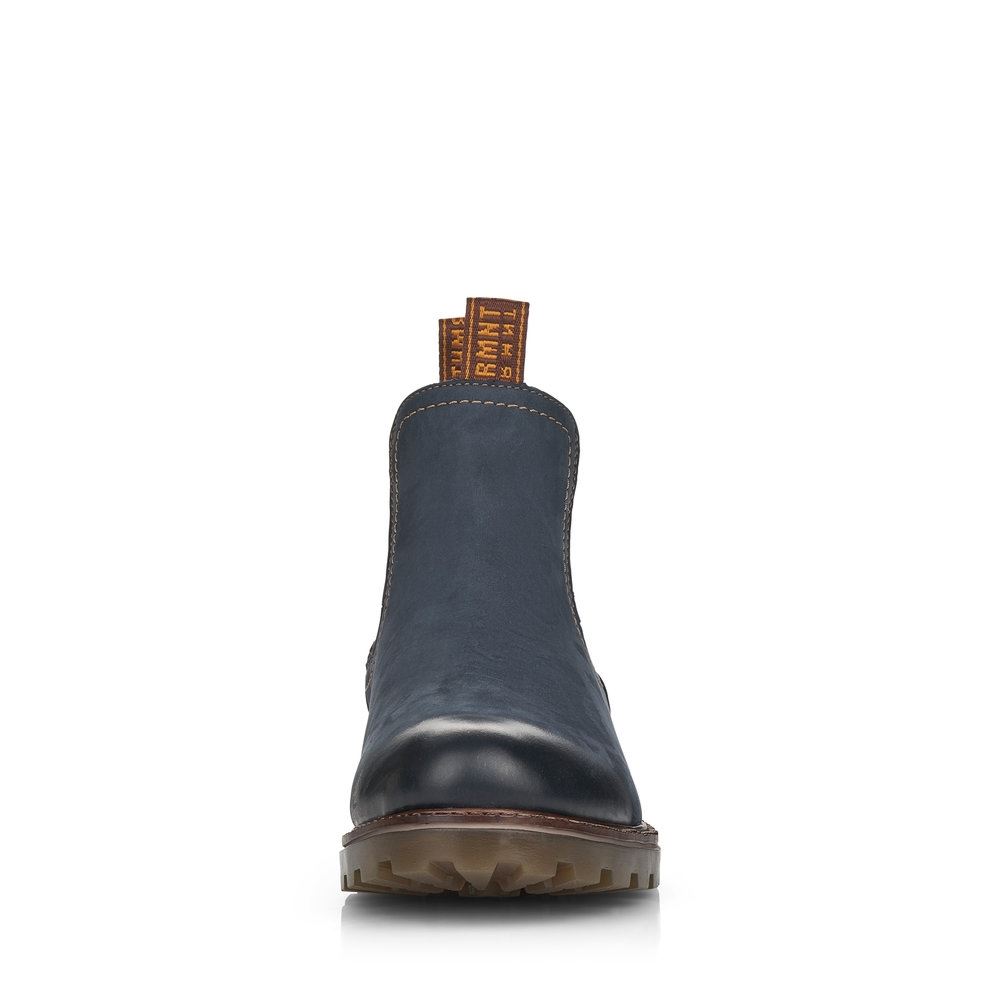 Remonte Chelsea- Boots TEX- Membran Leder blau S21  D8472-14 37 | pazifik/brown | G
