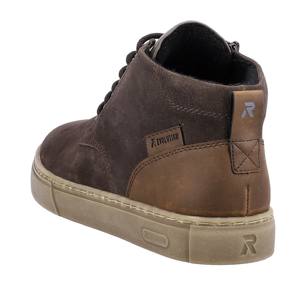 Rieker Evolution Herren Schnürboots Schnürstiefel Rauleder Wechselfußbett grau S23 U0762-45 