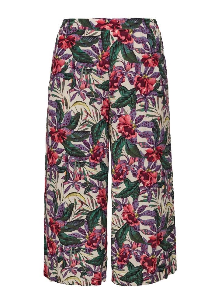 QS designed by Culotte bedruckt beige 2063147 