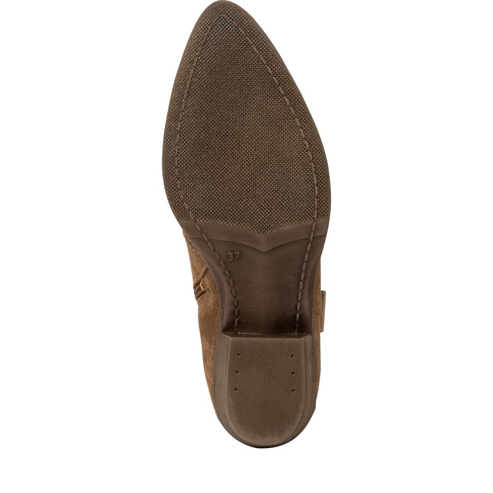 Tamaris Stiefelette Westernstiefelette Leder TOUCHit Fußbett  braun S23 1-25702-41 41 | 300 BROWN | 