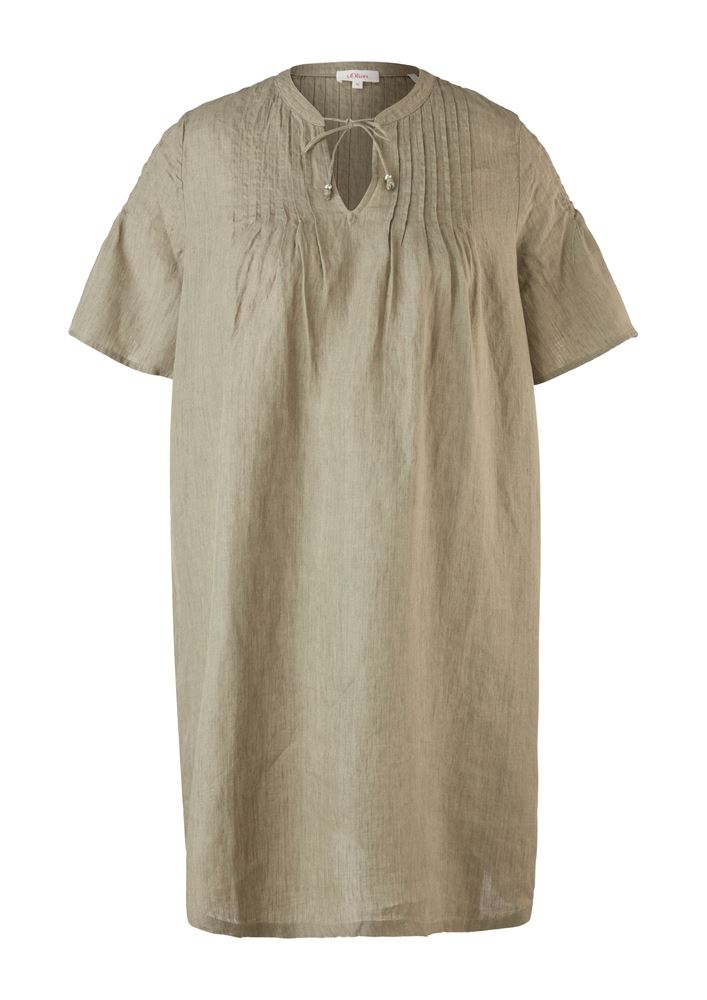 s.Oliver Lockeres Kleid Leinen grün 2100053 36 | 78W1 Summer Kha | 