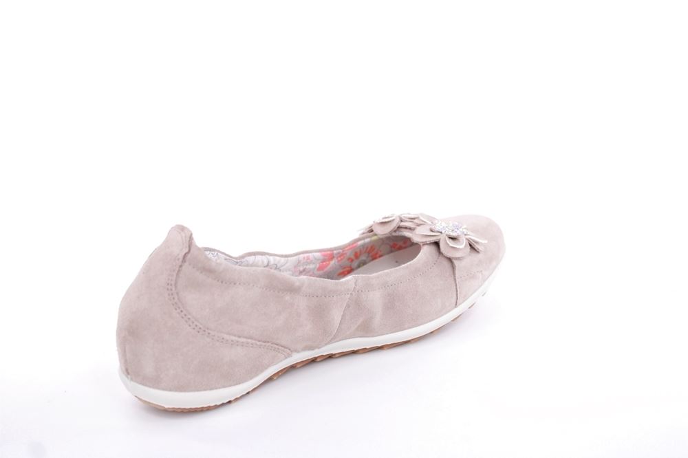 Imac Mädchen Ballerina Rauleder Blumenmotiv beige S13 380160 