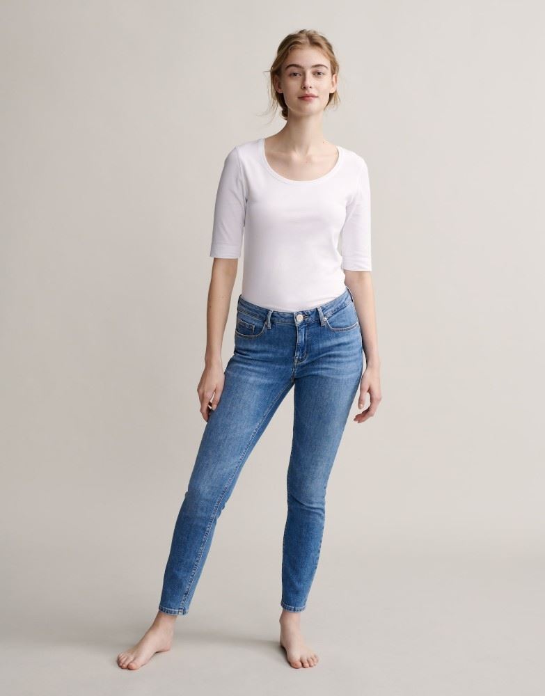 OPUS Skinny Jeans Elma mid blue 216205650#O1009 