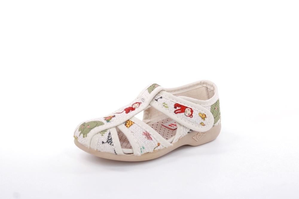 s`knöpfli Kinder Hausschuh Tier- Motiv Klettverschluss beige S13 Z28528 