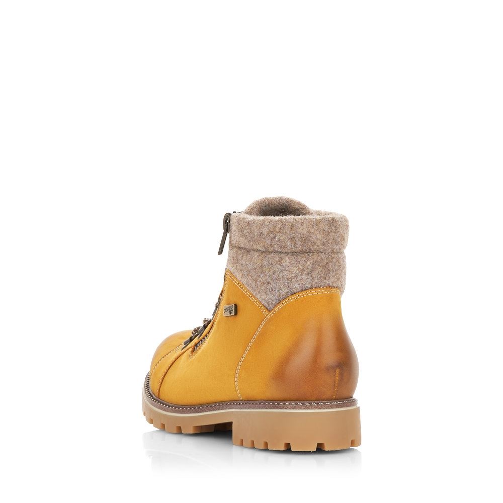 Remonte Damen Schnürboot Schnürstiefelette TEX-Membran gelb S21 D7478-68 36 | mais/wood | F