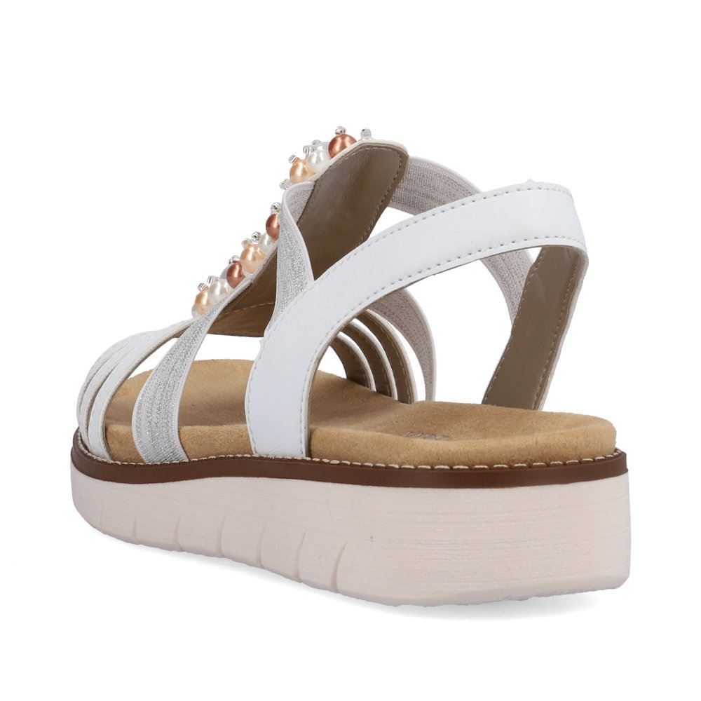Remonte Damen Riemchensandalen edelweiß S13  D2047-80 39 | weiss/weiss-sil | F