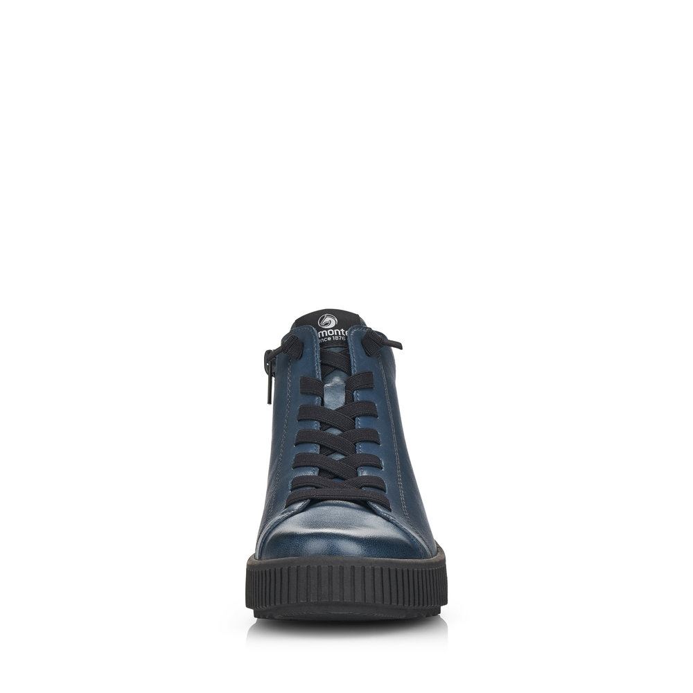 Remonte Stiefelette Boots Leder blau S21  R7995-14 