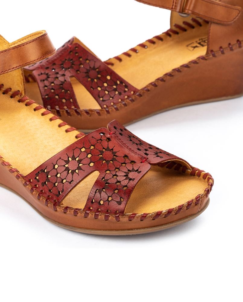 Pikolinos Sandale Keilabsatz rot 943-1691 